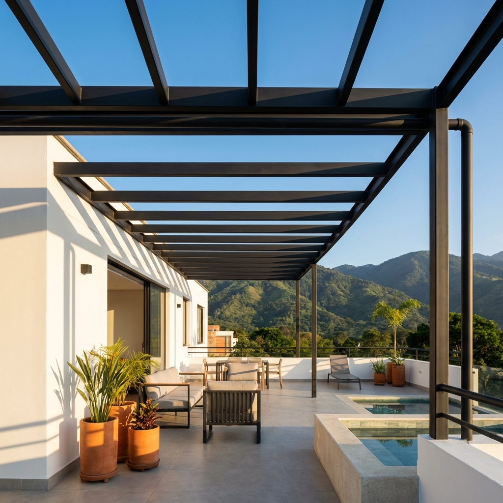 Ampliaciones y pérgolas metálicas